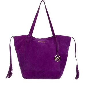 LAST CHANCE!! Michael Kors Purple Suede "Boho" Bag